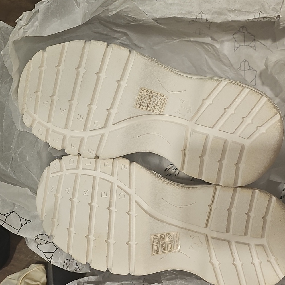 Naked Wolfe Spike Wicked White Platform High-Top Sneakers sz 7 US - Picture 10 of 15